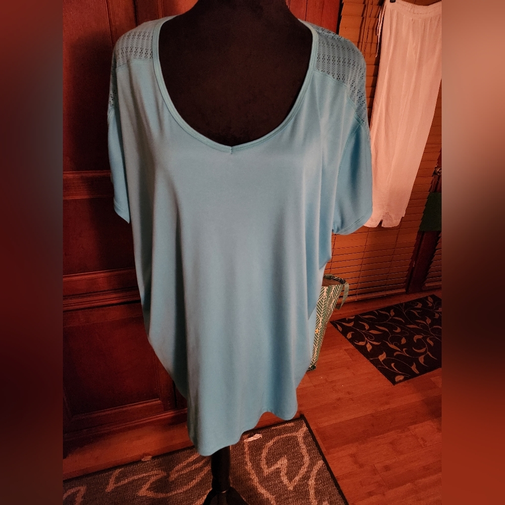 Teal blouse